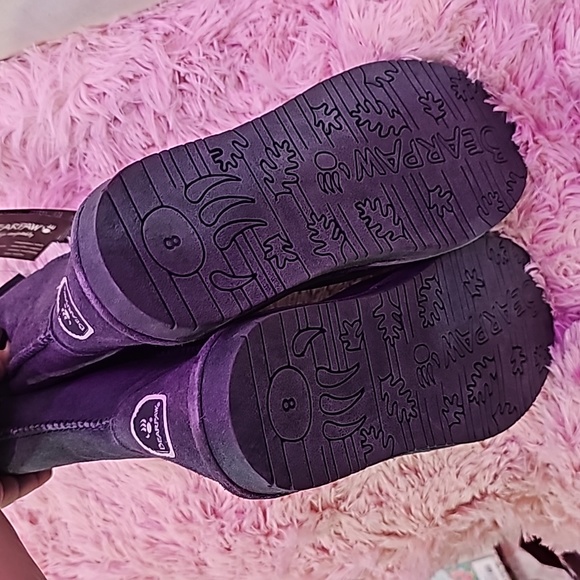 Bearpaw Grey fue and Suede Slip on Boot - Picture 9 of 10